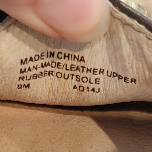 MK Michael Kors Fulton Moccasin Brown Monogram Flat Slip On Shoes - Picture 15 of 16